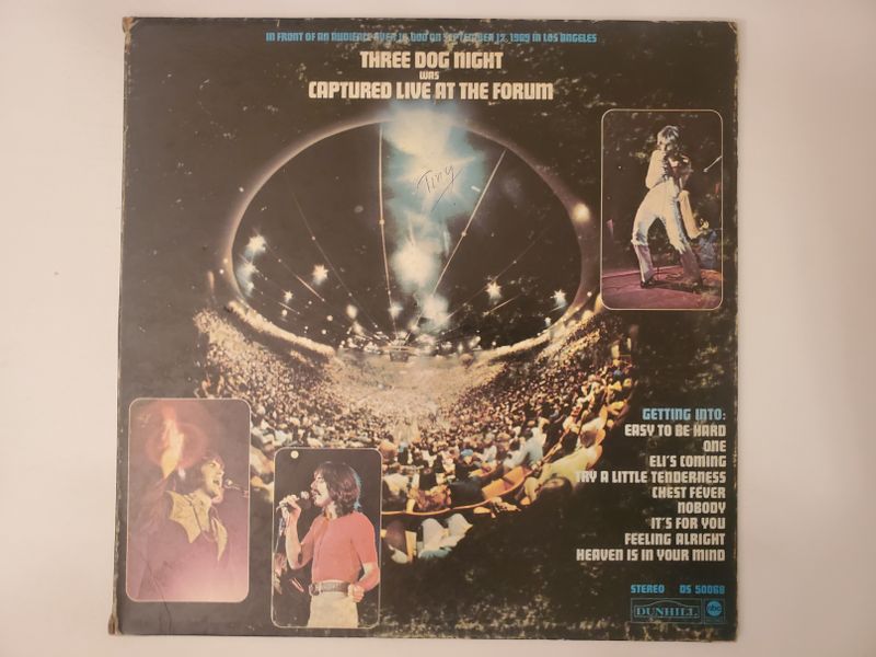 Three Dog Night Captured Live at the Forum vinyl record